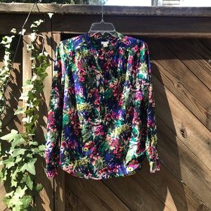 JCrew Floral Blouse